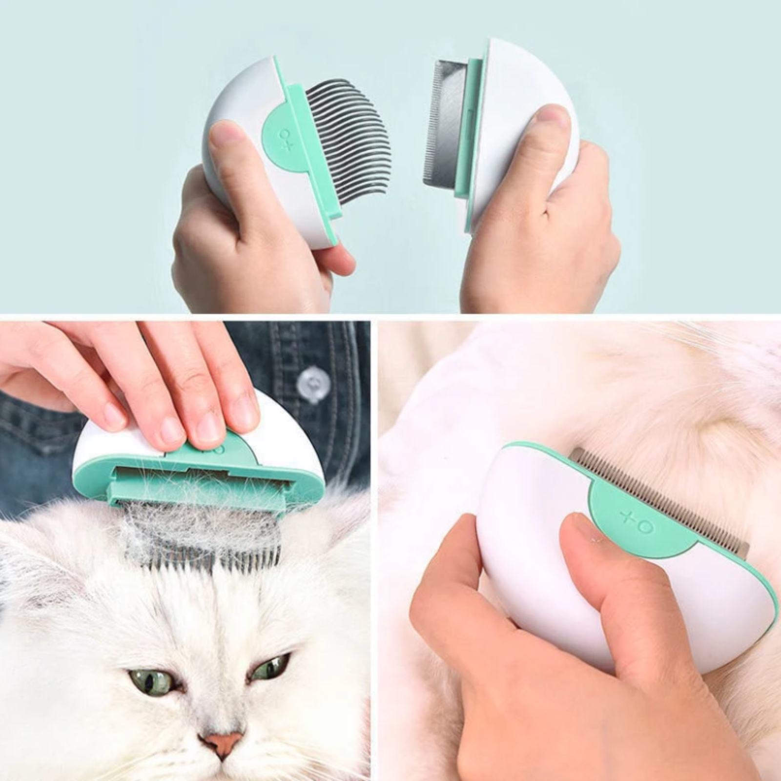 Cepillo 2en1 mascotas BM18