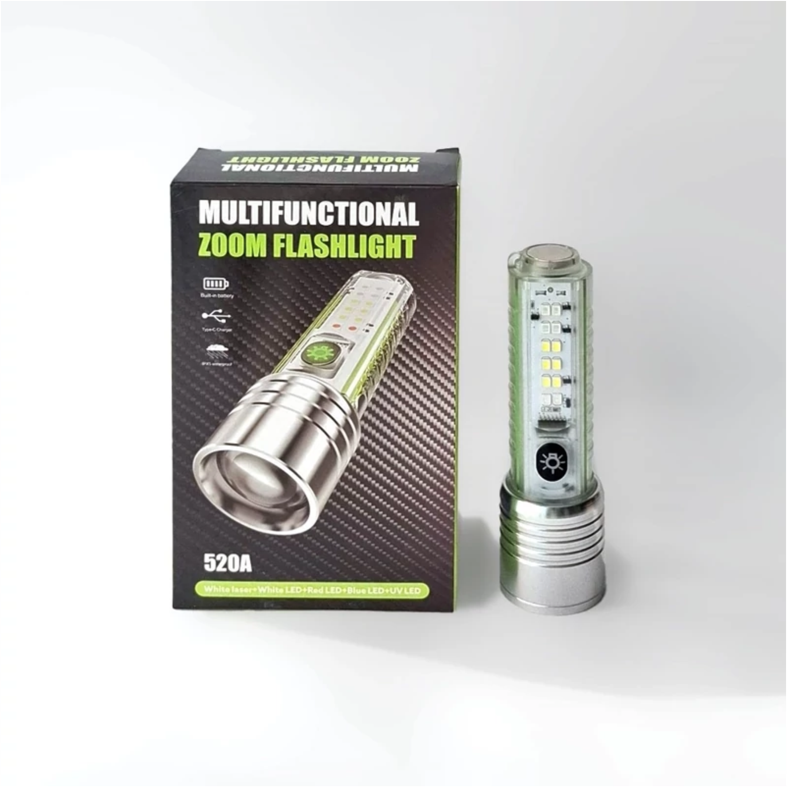 Linterna Tecargabla Multifunción 520A