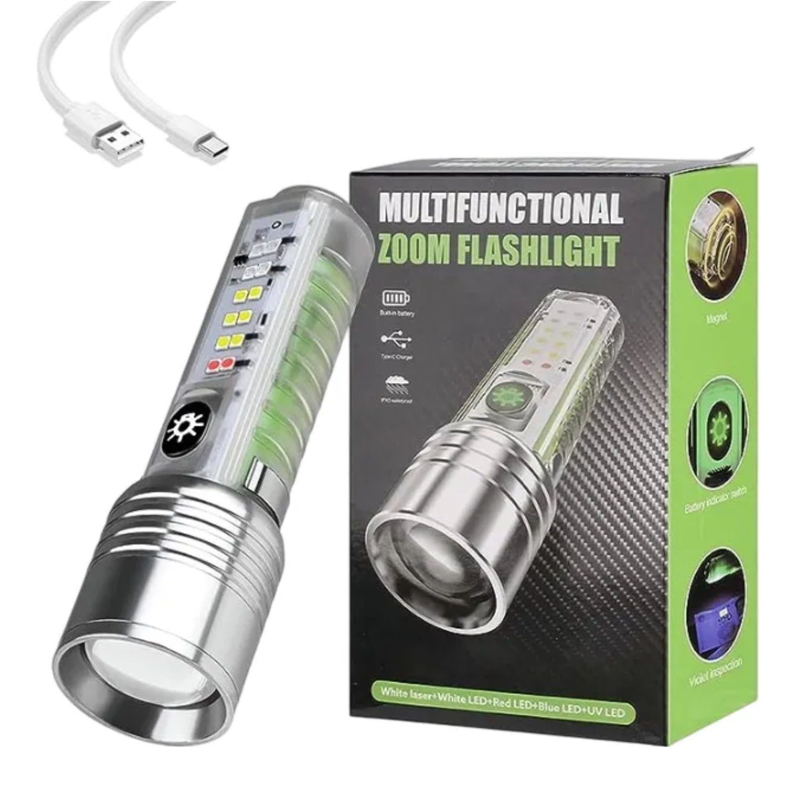 Linterna Tecargabla Multifunción 520A