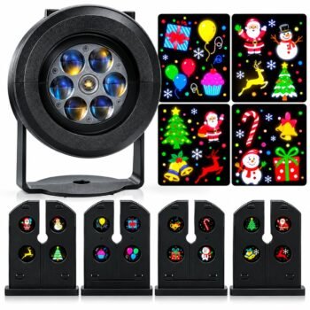 Proyector Navideño con 4 Tarjetas