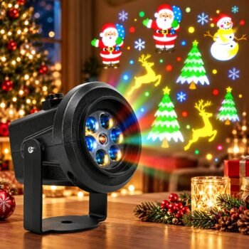 Proyector Navideño con 4 Tarjetas