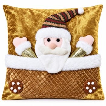Cojín Navideño con Aplique Fino